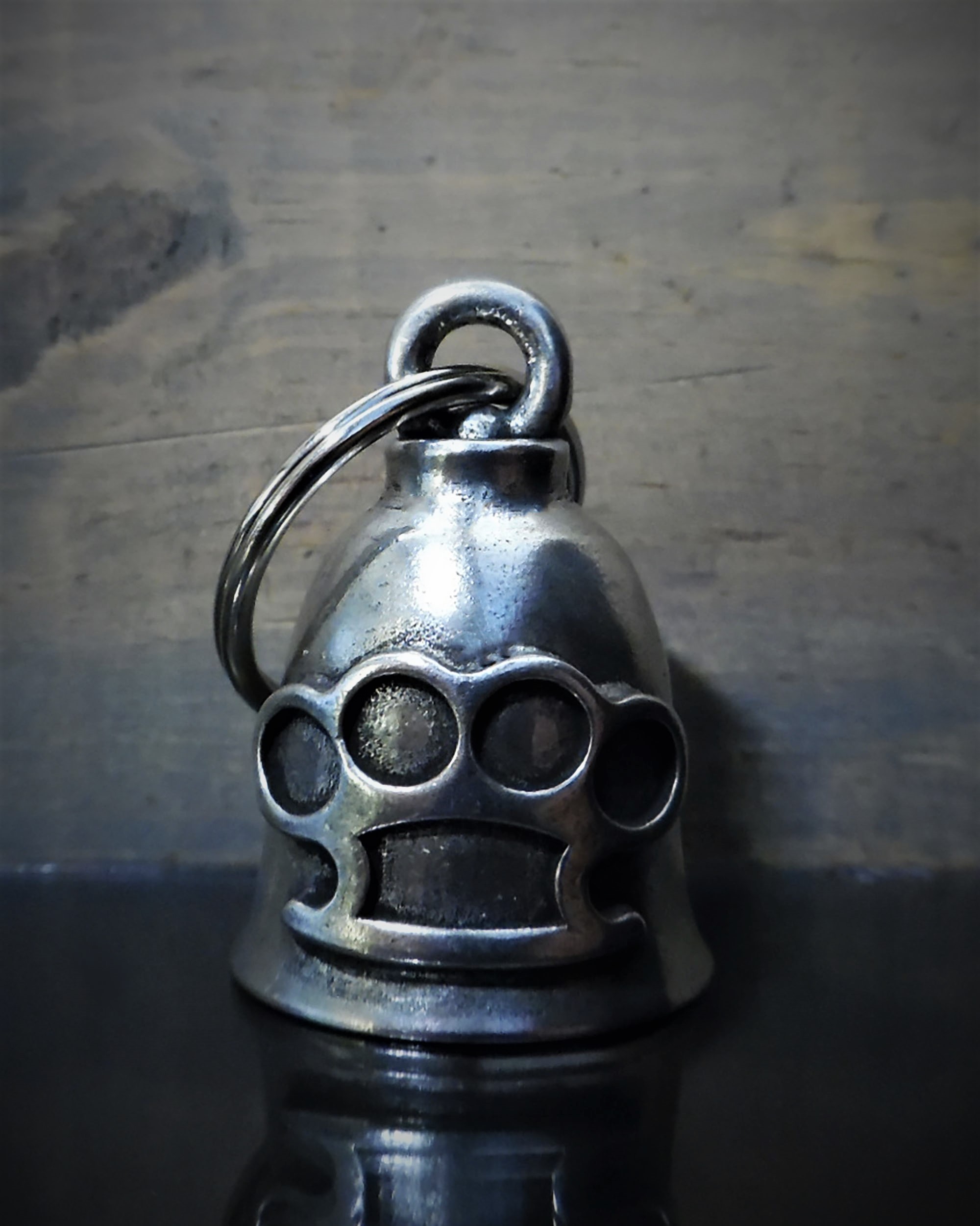 Motorcycle - Pewter - Motorcycle Gremlin Bell - Made In USA - SKU BB86-DS